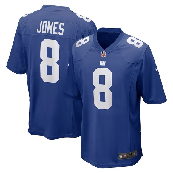 BNWT Men's Nike Daniel Jones Royal New York Giants Game Jersey Size XL - Picture 2 of 11